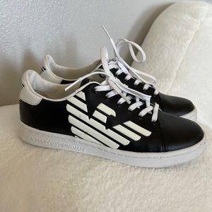 Big kids Armani tennis shoes only worn twice